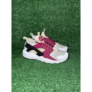Nike Air Huarache Ultra White Purple Running Shoes Kids Size 7Y Womens Size 8.5